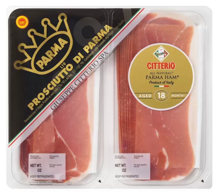 Citterio Sliced Parma Ham 18 Month Matured, 2 x 170g (340g)